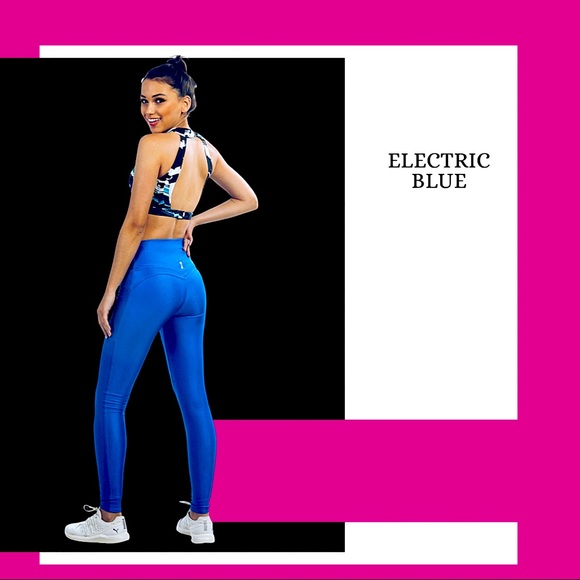 🇧🇷🌱Sustainable Electric Blue Bombom Leggings - Picture 7 of 7